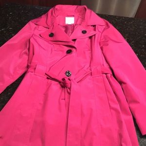 Croft and Barrow bright pink trench coat